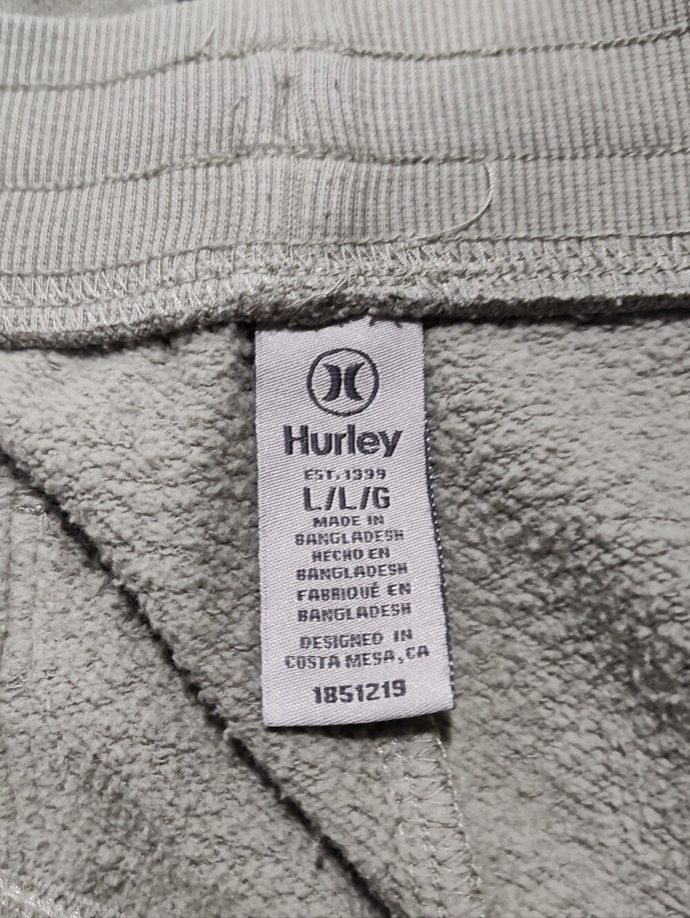 Hurley Men's Size Large Jogging Pants/Joggers, Olive Green, Item# 185121930 - Picture 9 of 13